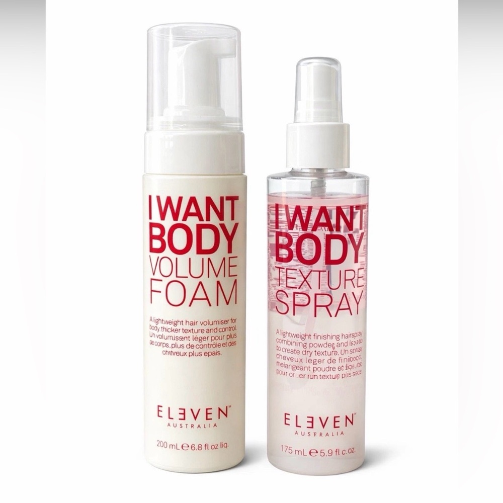I Want Body Volume Foam & Texture Spray - White/Pink